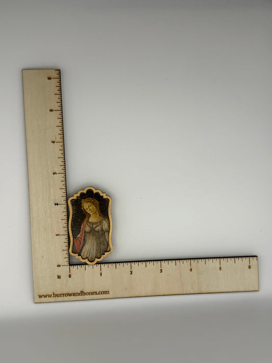Handmade Wood Art Magnet Set of 3 – Sandro Botticelli, Primavera (c. 1480)