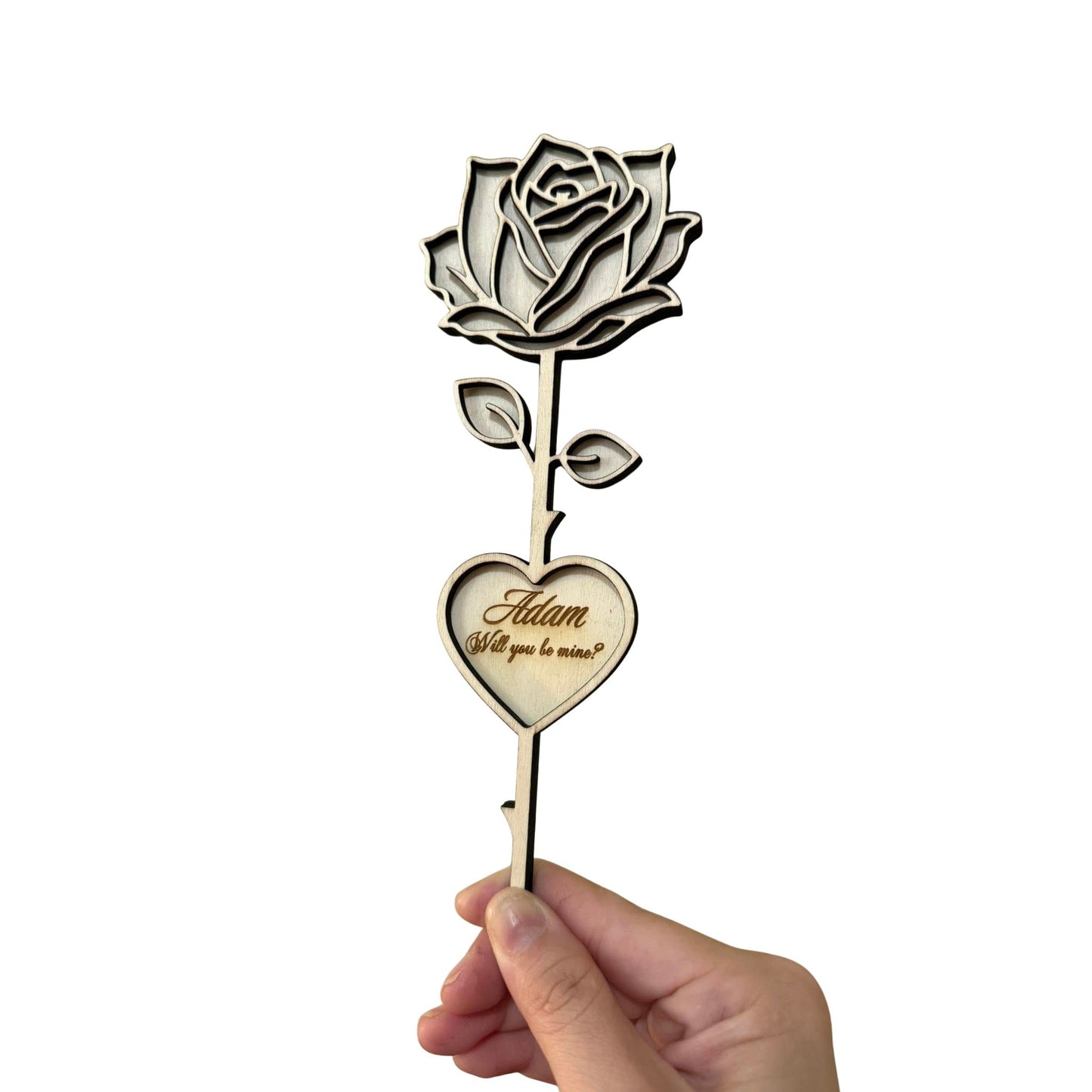 Personalized Rose Keepsake