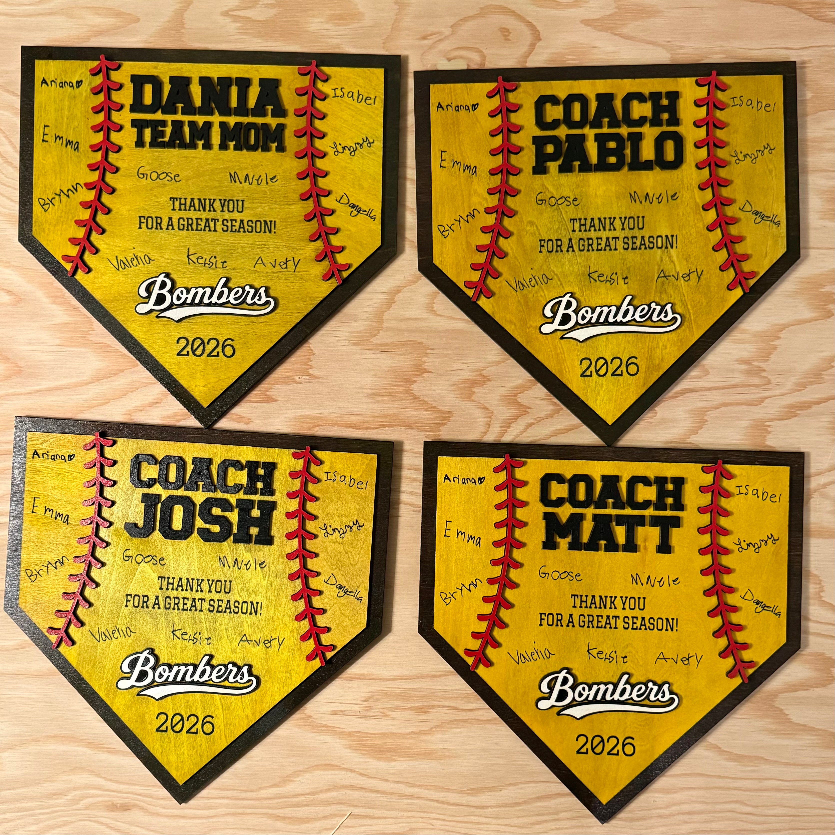 Custom Engraved Team Baseplate