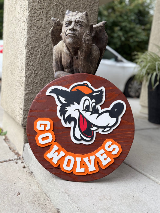 Woody the Woodland Wolf Door Hanger