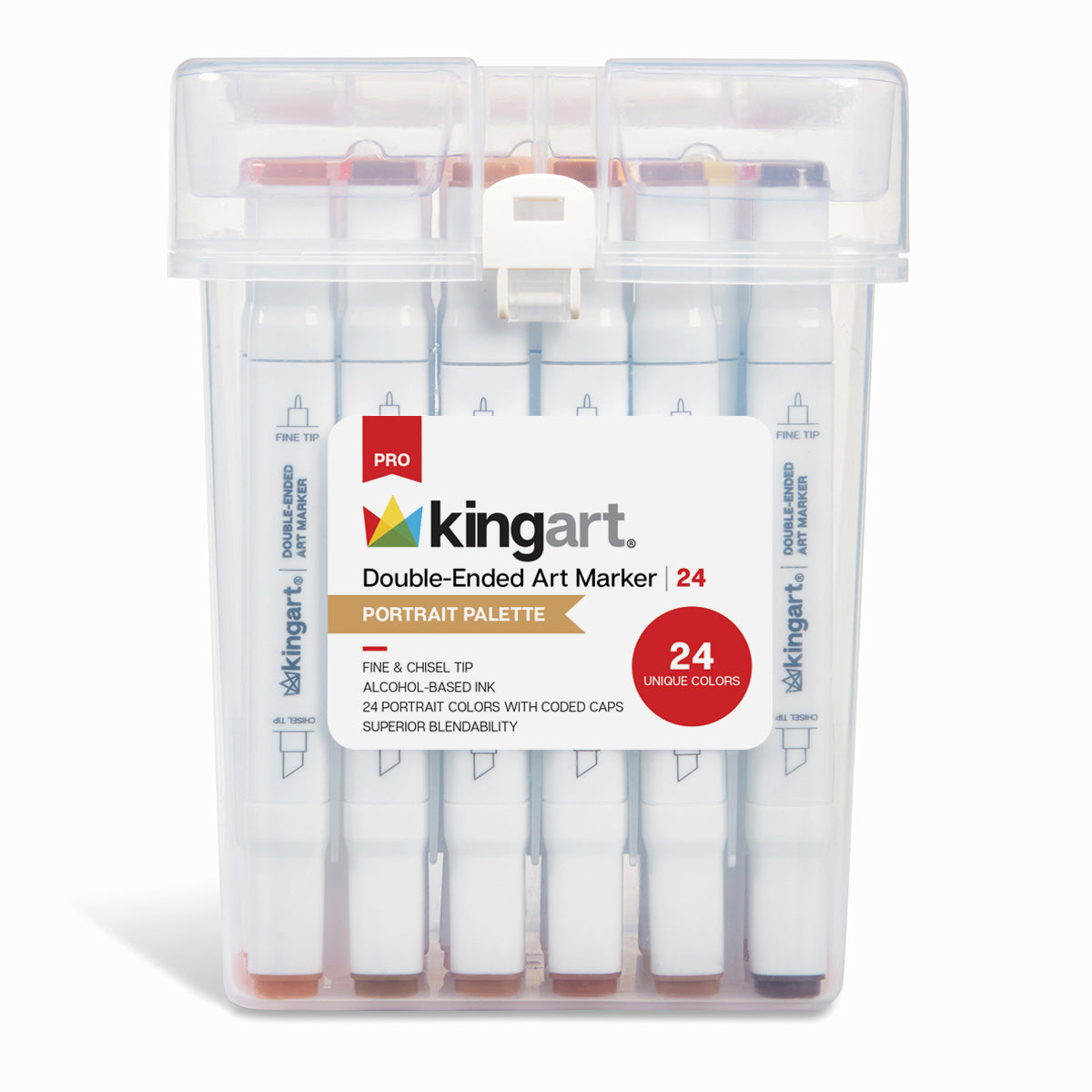 PRO Double-Ended Alcohol Markers - 24 Portrait Colors