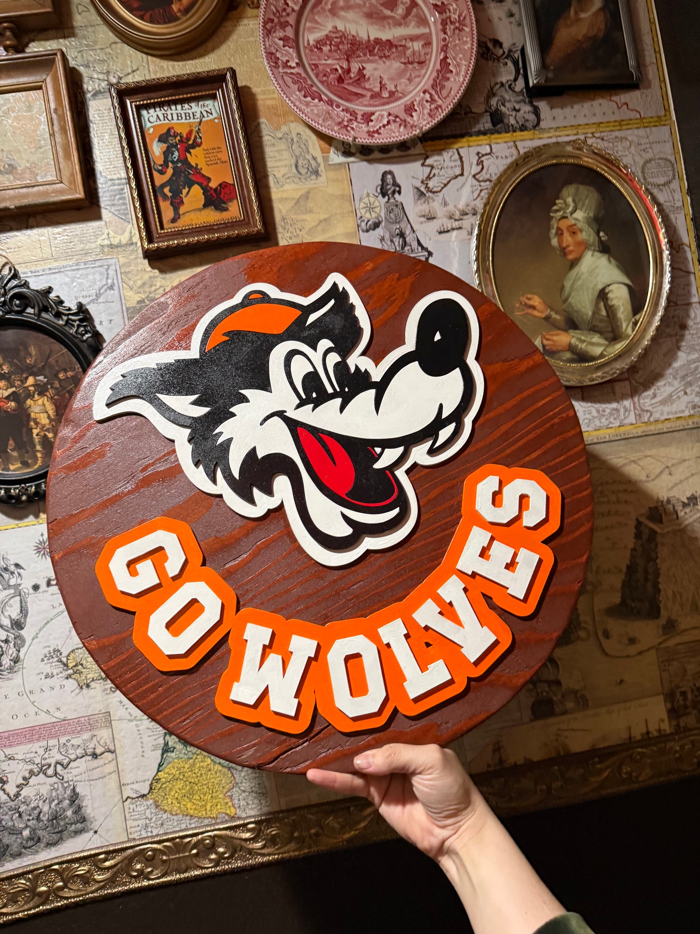 Woody the Woodland Wolf Door Hanger