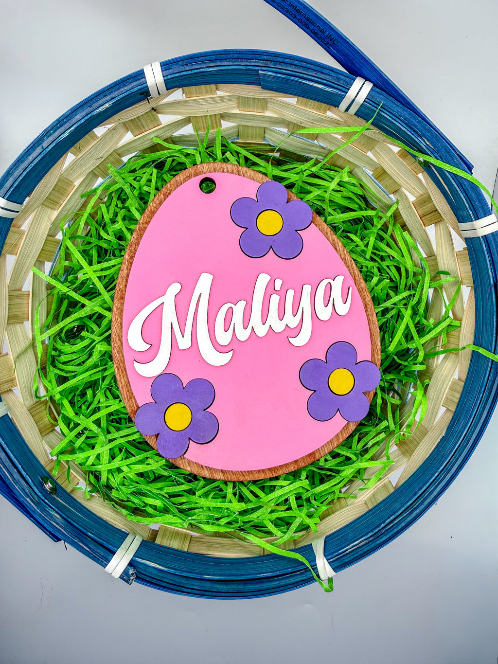 Personalized Easter Basket Name Tags -Egg
