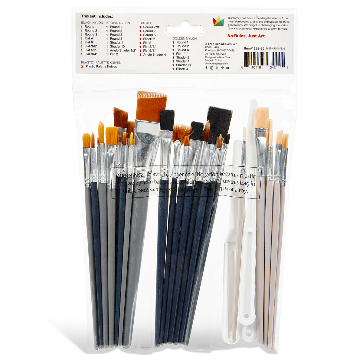Studio Brush & Tool Set – 35 Pieces