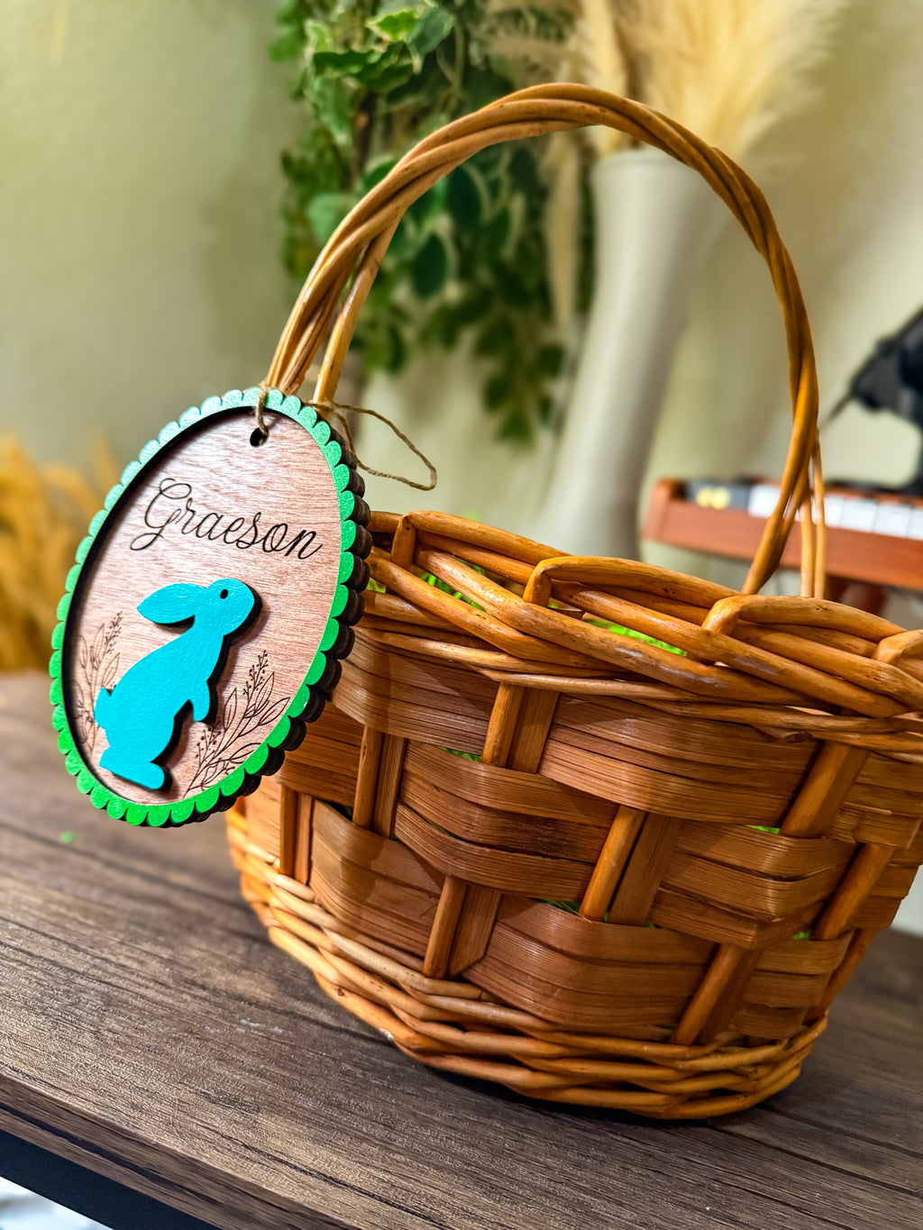 Personalized Easter Basket Name Tags-Bunny