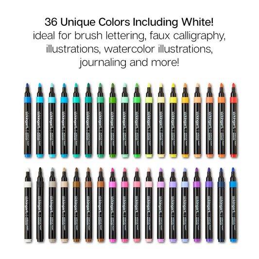 Acrylic Paint Markers - 36 Colors