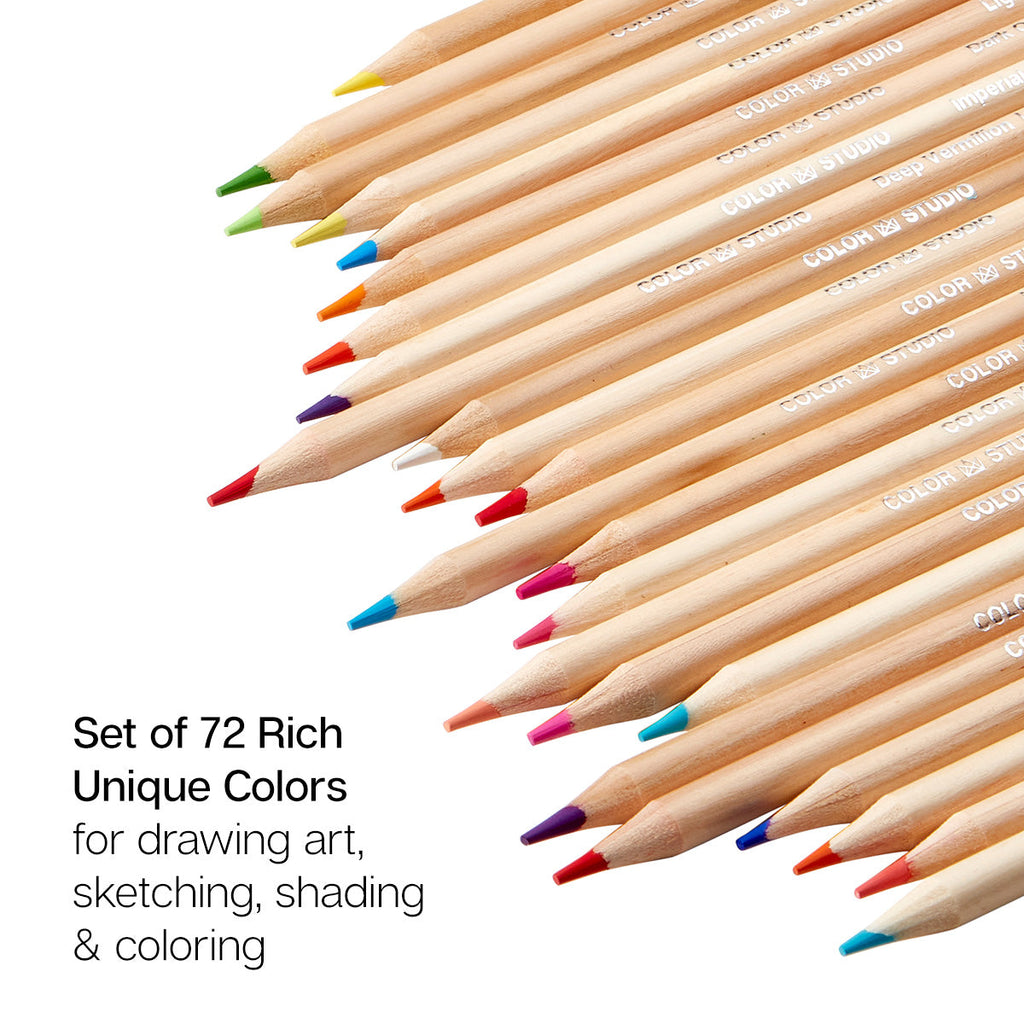 Studio Colored Pencils Set - Soft Core - 72 Colors