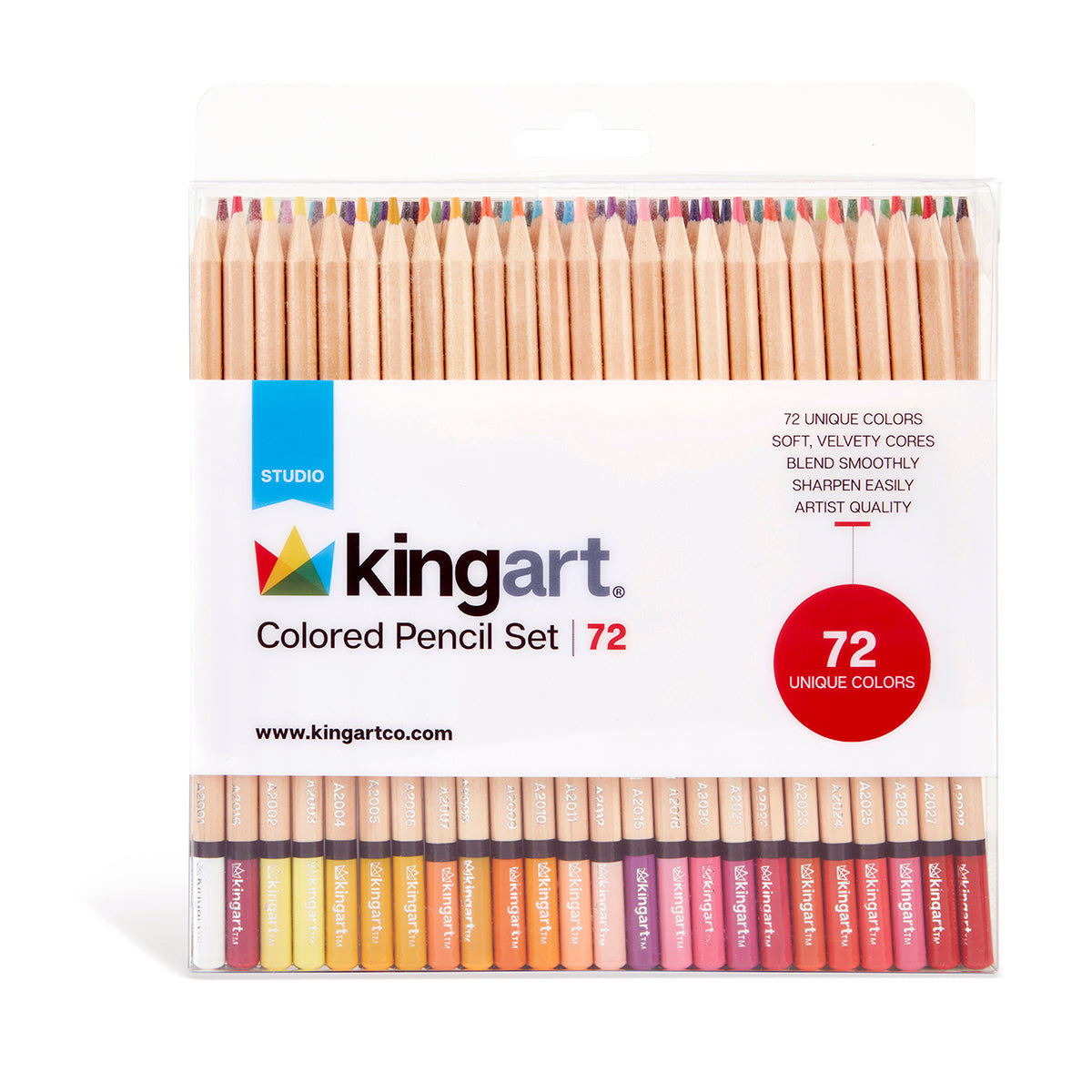 Studio Colored Pencils Set - Soft Core - 72 Colors