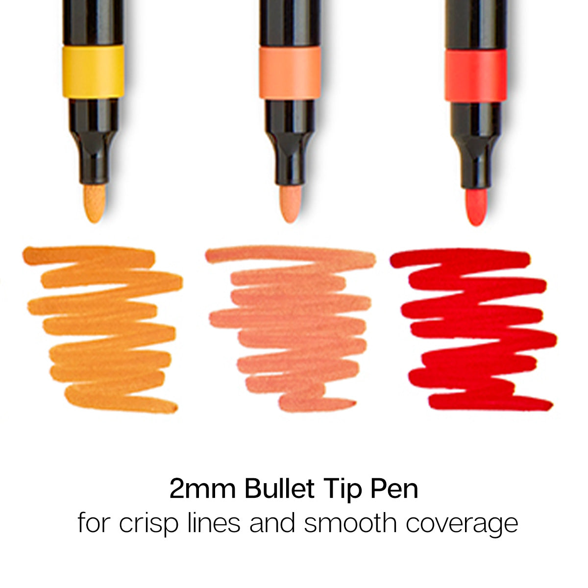 Acrylic Paint Markers Set – 36 Colors, 2mm Bullet Tip, Water-Based, Multi-Surface