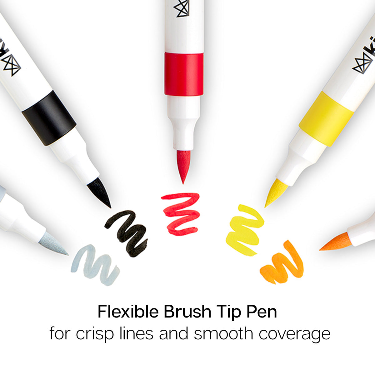 Acrylic Paint Brush Tip Markers - 24 Classic Colors