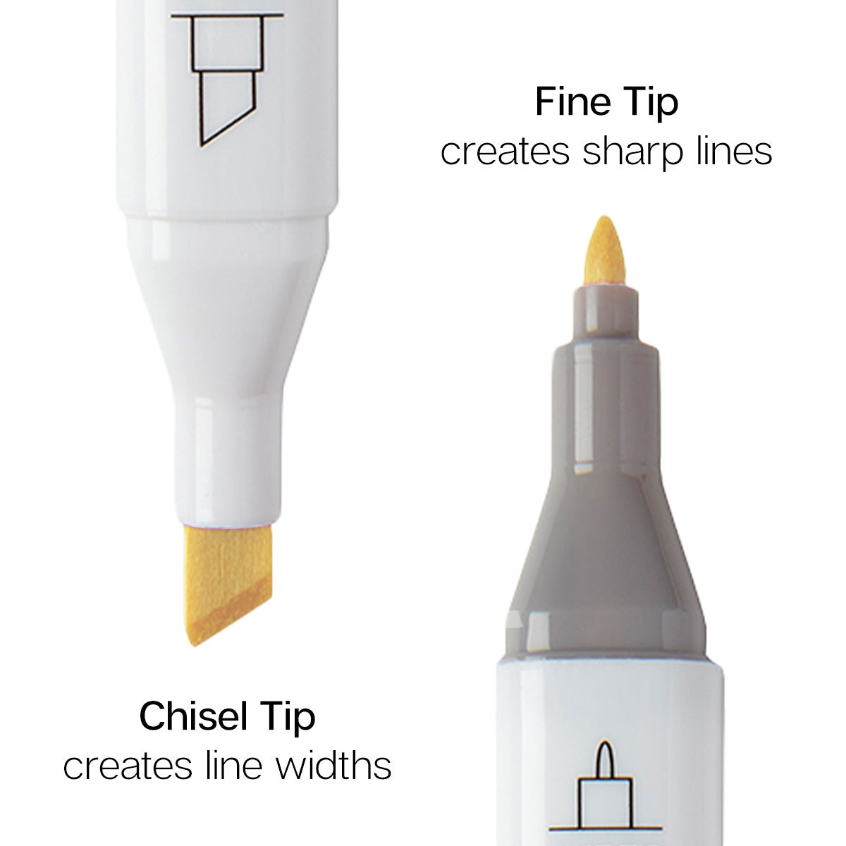 Double-Ended Alcohol Markers - 24 Pastel Colors