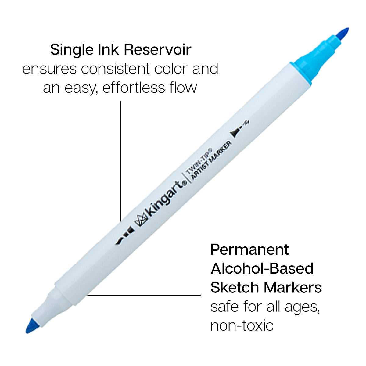 Twin-Tip™ Chisel & Fine Alcohol Markers - 36 Colors