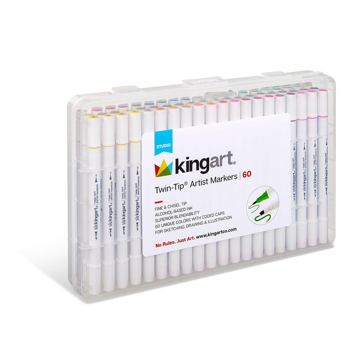 Twin-Tip™ Chisel & Fine Alcohol Markers - 60 Colors