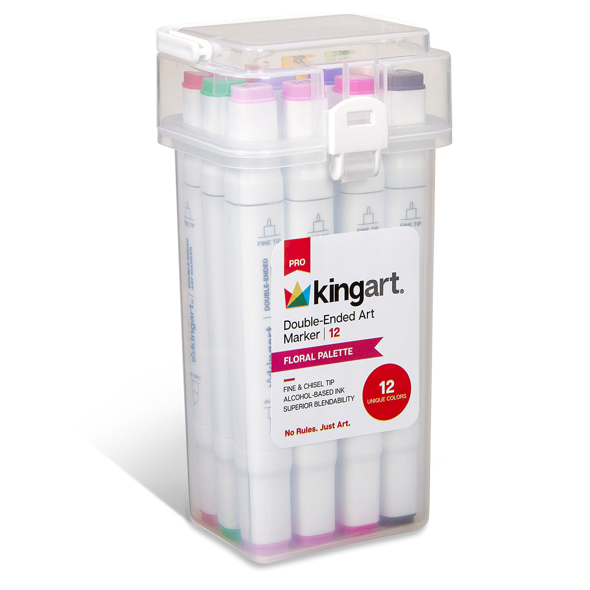 PRO Double-Ended Alcohol Markers - 12 Floral Colors