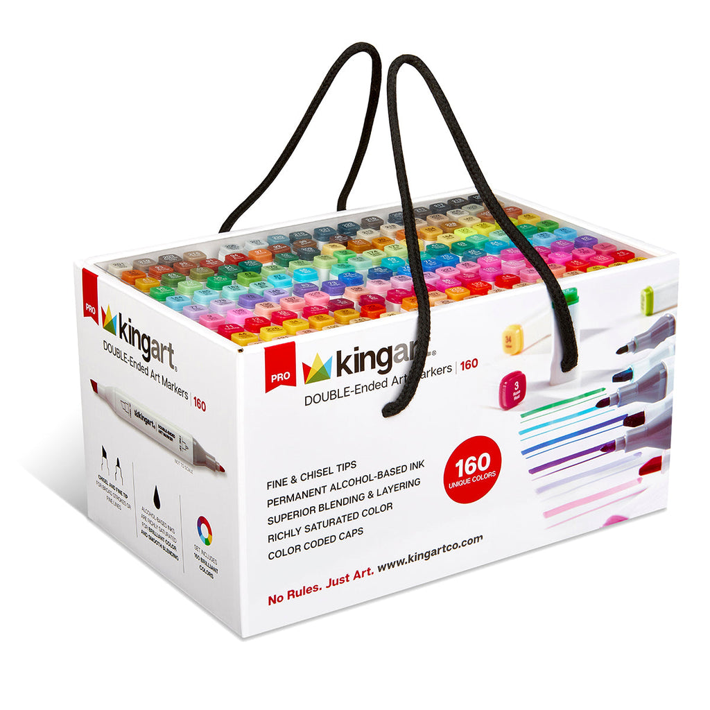 PRO Double-Ended Alcohol Markers - 160 Colors