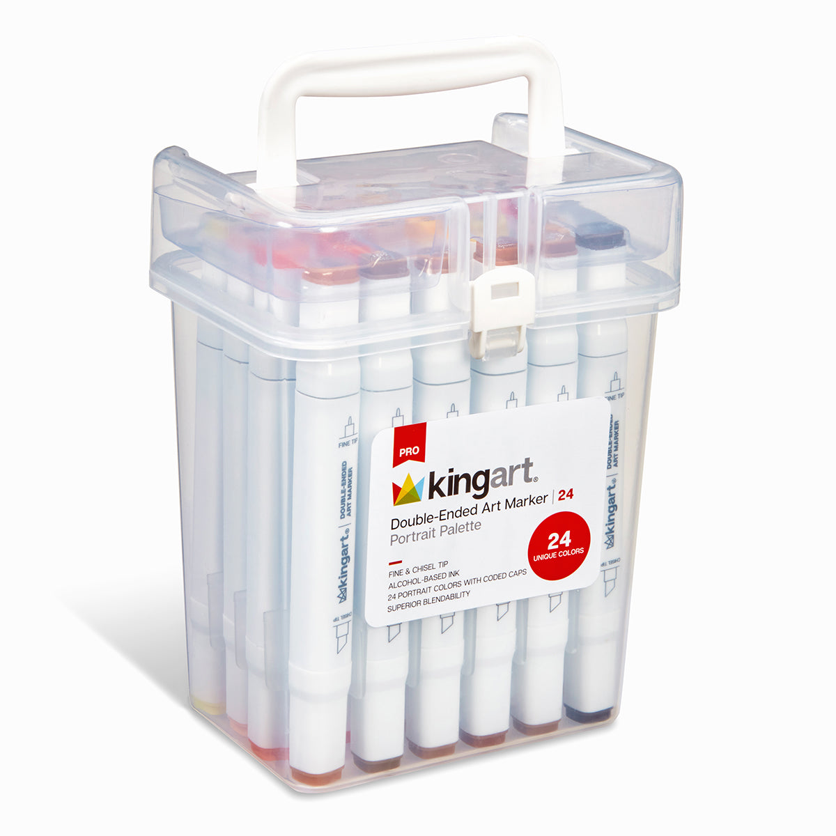 Double-Ended Alcohol Markers - 24 Portrait Colors