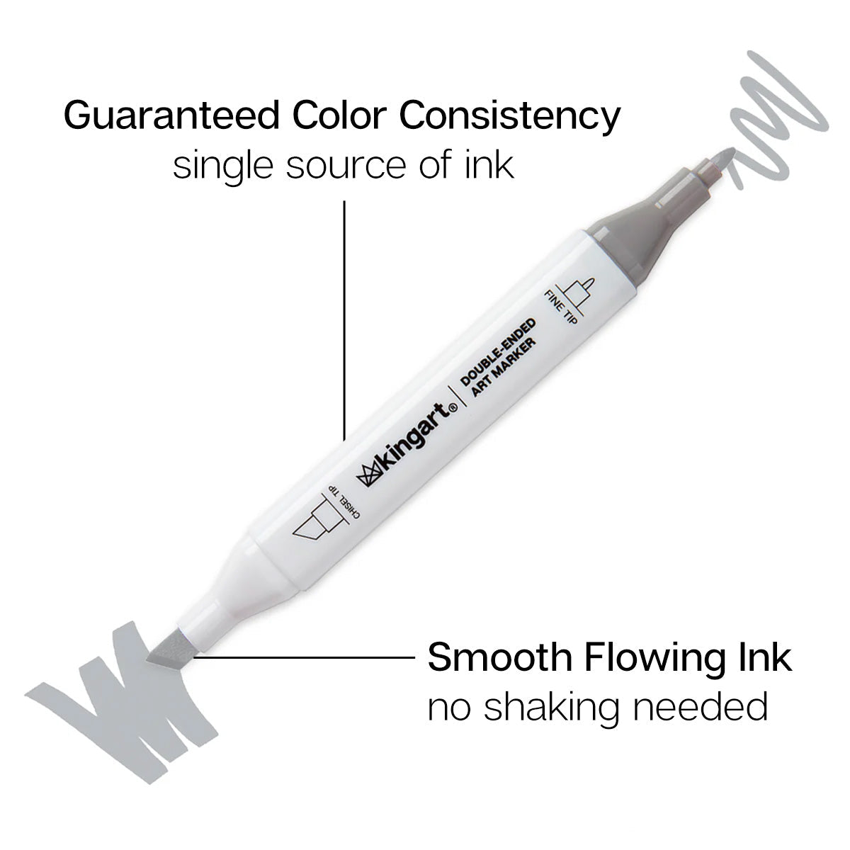 PRO Double-Ended Alcohol Markers - 24 Gray Tone Colors