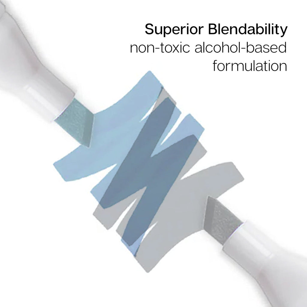 PRO Double-Ended Alcohol Markers - 24 Gray Tone Colors