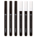PRO Acrylic Paint Pens Extra Fine - Black & White 6 pc