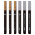 PRO Acrylic Paint Pens Extra Fine - Silver & Gold 6 pc