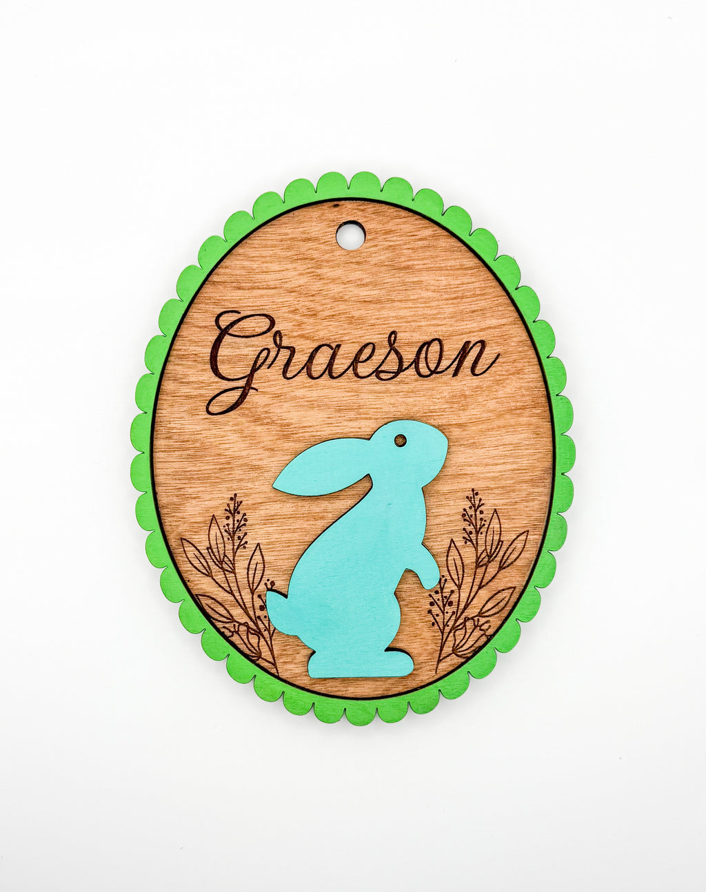 Personalized Easter Basket Name Tags-Bunny