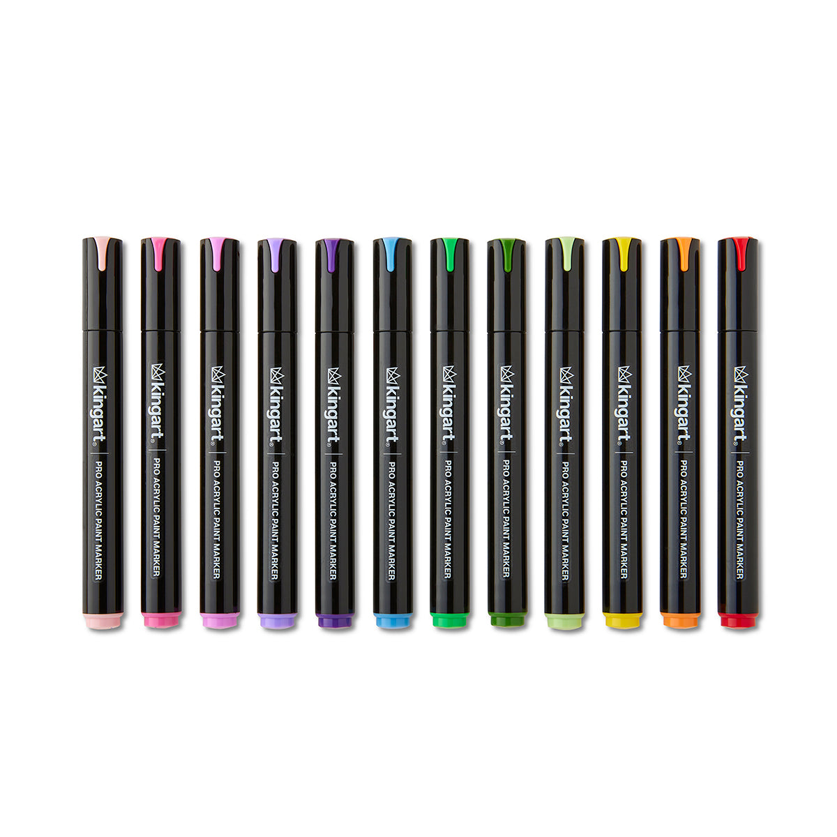 PRO Acrylic Paint Markers - 2mm Bullet Tip - 12 Floral Colors