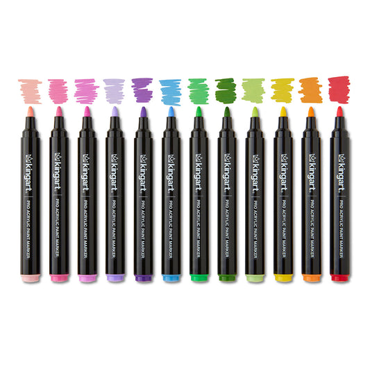 Acrylic Paint Markers - Bullet Tip - 12 Floral Colors