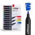 PRO Acrylic Paint Markers - 2mm Bullet Tip - 12 Classic Colors