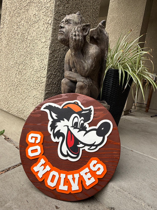 Woody the Woodland Wolf Door Hanger