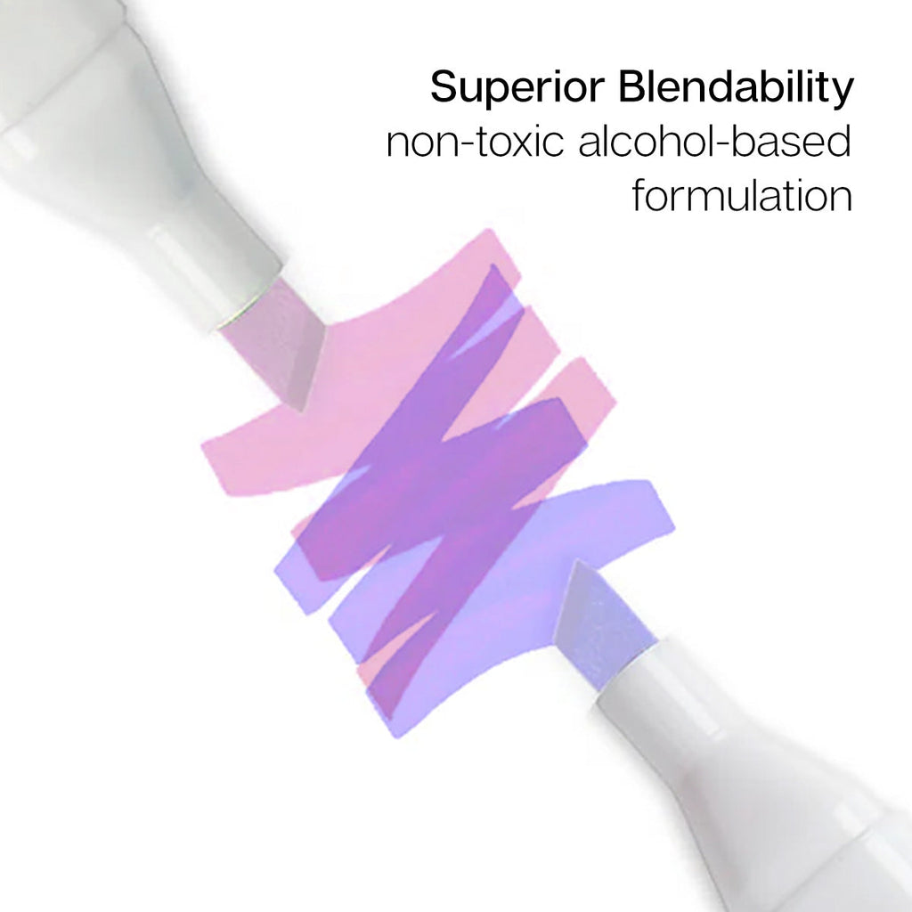 PRO Double-Ended Alcohol Markers - 12 Floral Colors