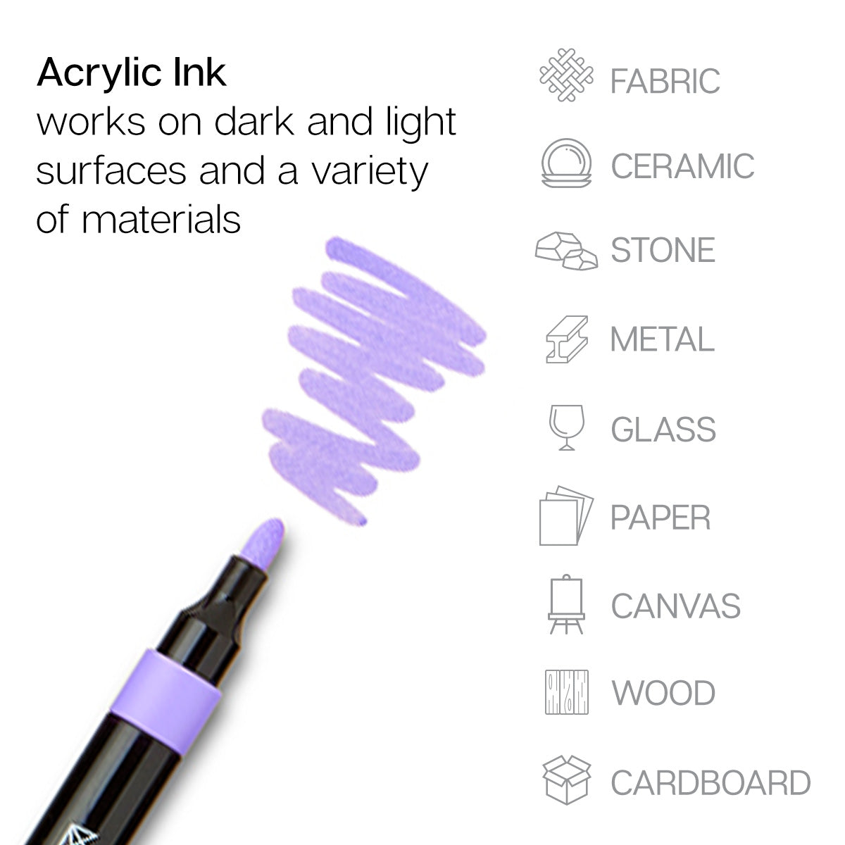 Acrylic Paint Markers Set – 36 Colors, 2mm Bullet Tip, Water-Based, Multi-Surface