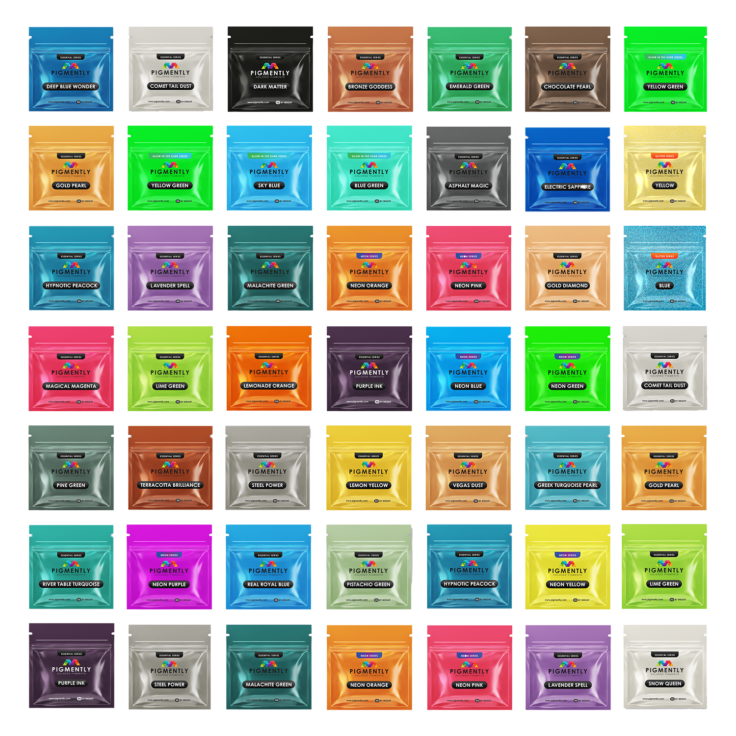 51 Mega Bundle Epoxy Powder Pigments