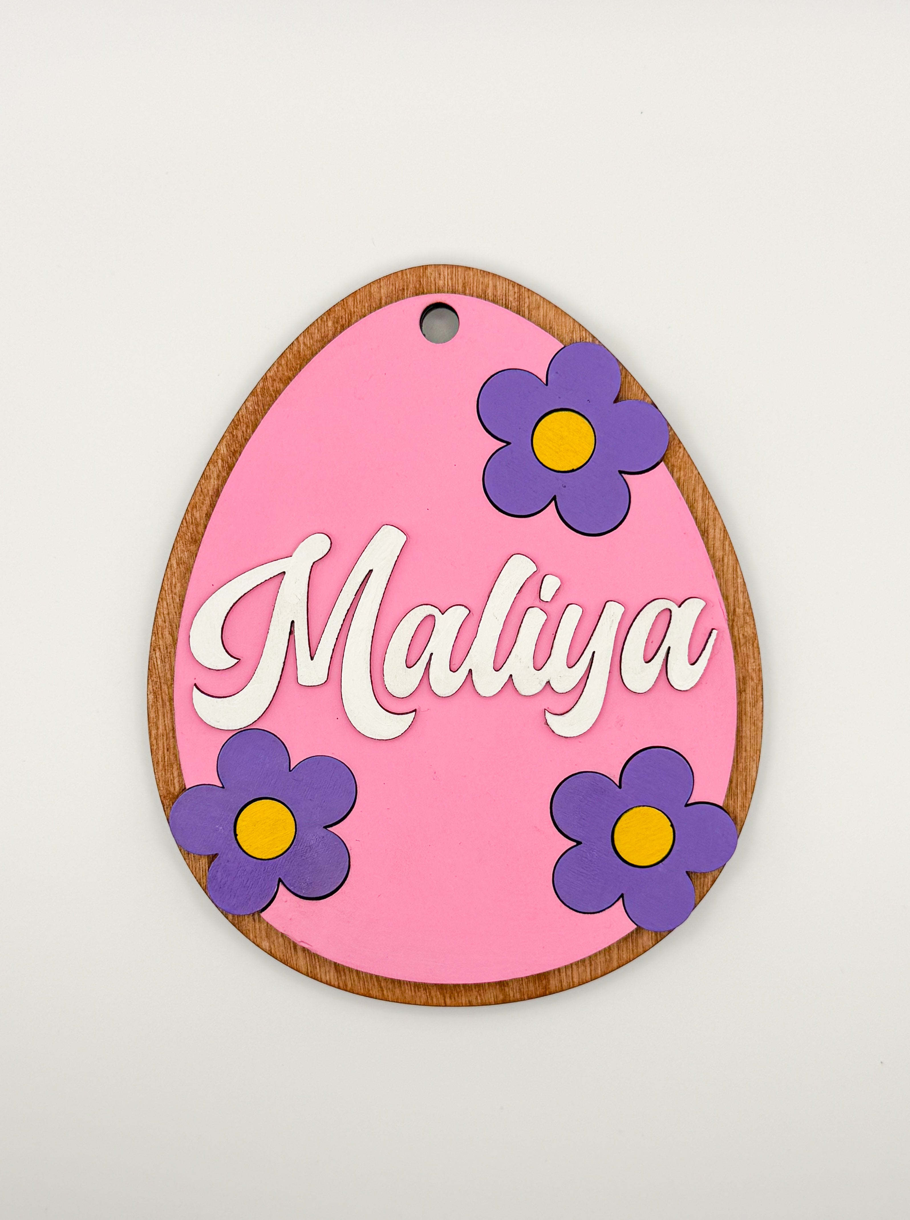 Personalized Easter Basket Name Tags -Egg