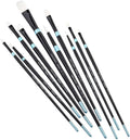 White Nylon Long Handle Brush Set 10 pc