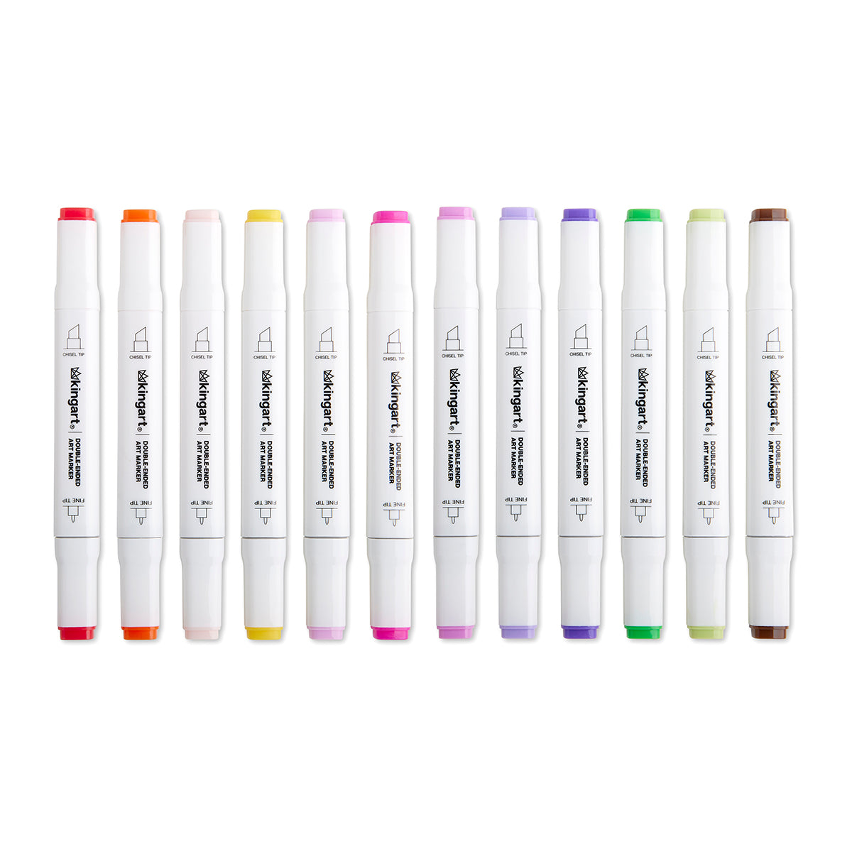 Double-Ended Alcohol Markers - 12 Floral Colors