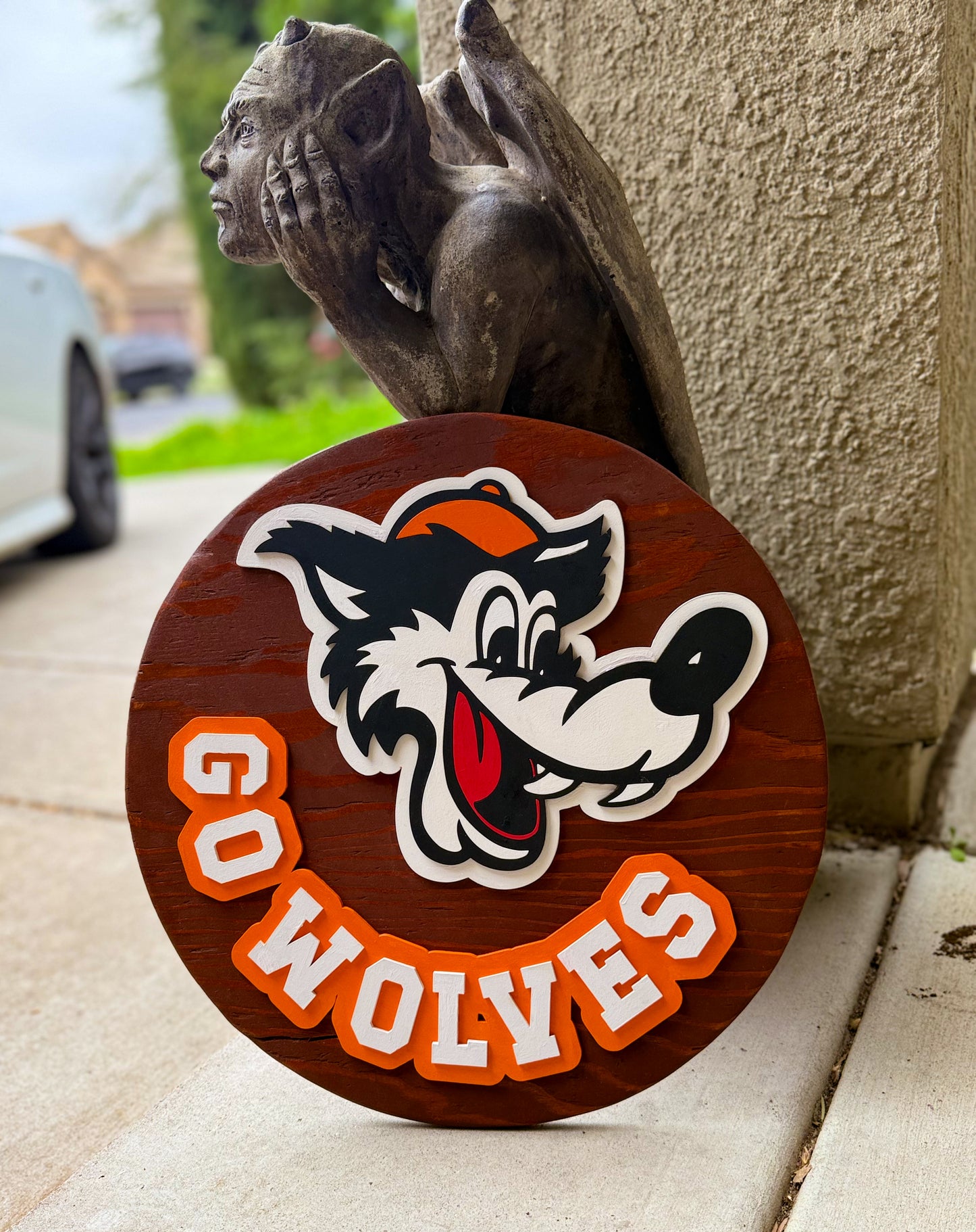 Woody the Woodland Wolf Door Hanger