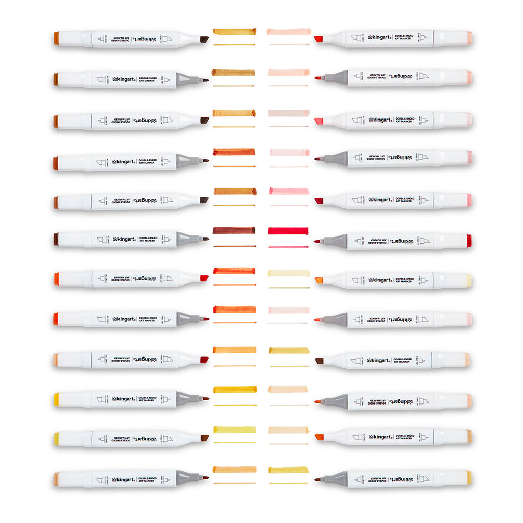 PRO Double-Ended Alcohol Markers - 24 Portrait Colors