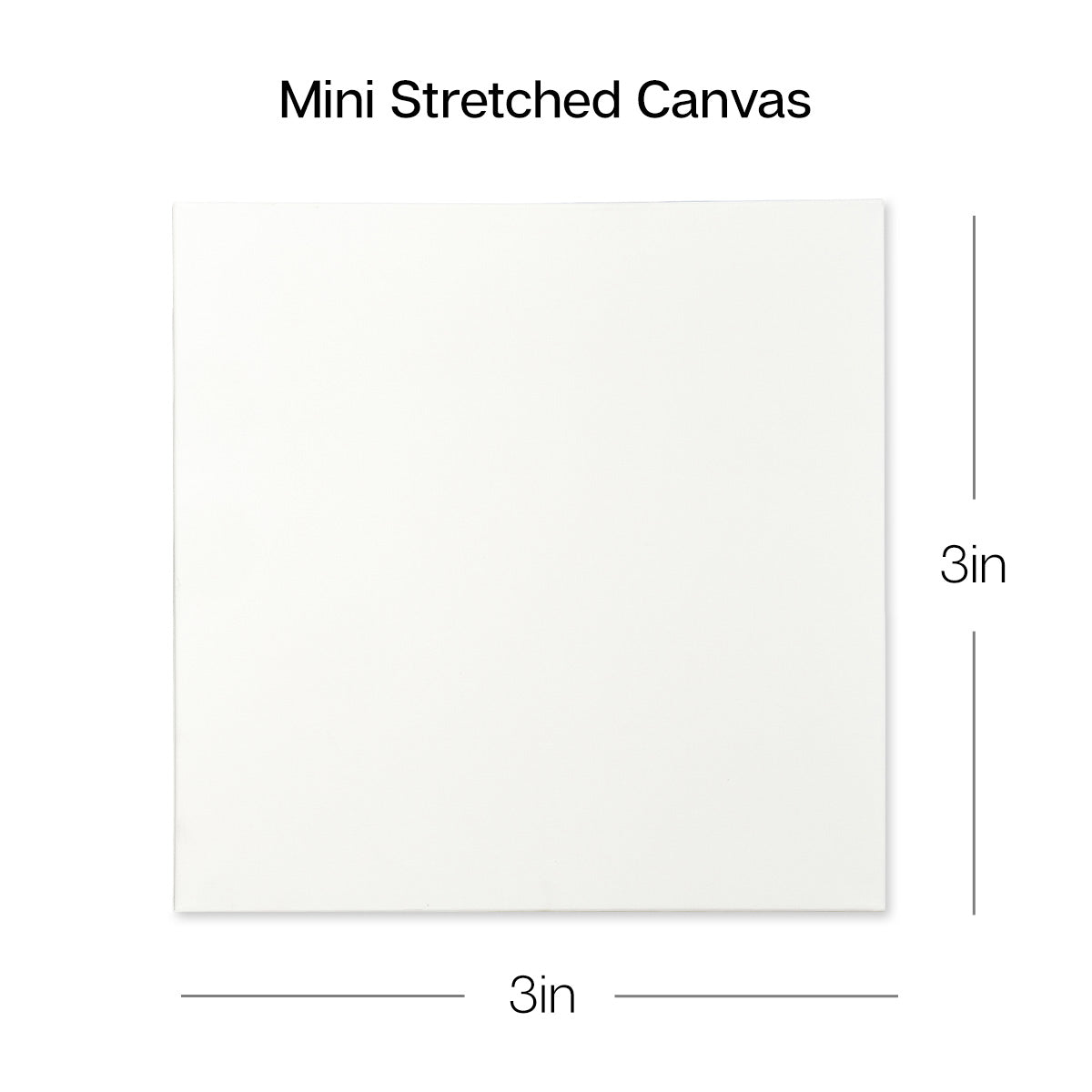 Mini Easel & Canvas Set, 3” x 3”, 8 pc
