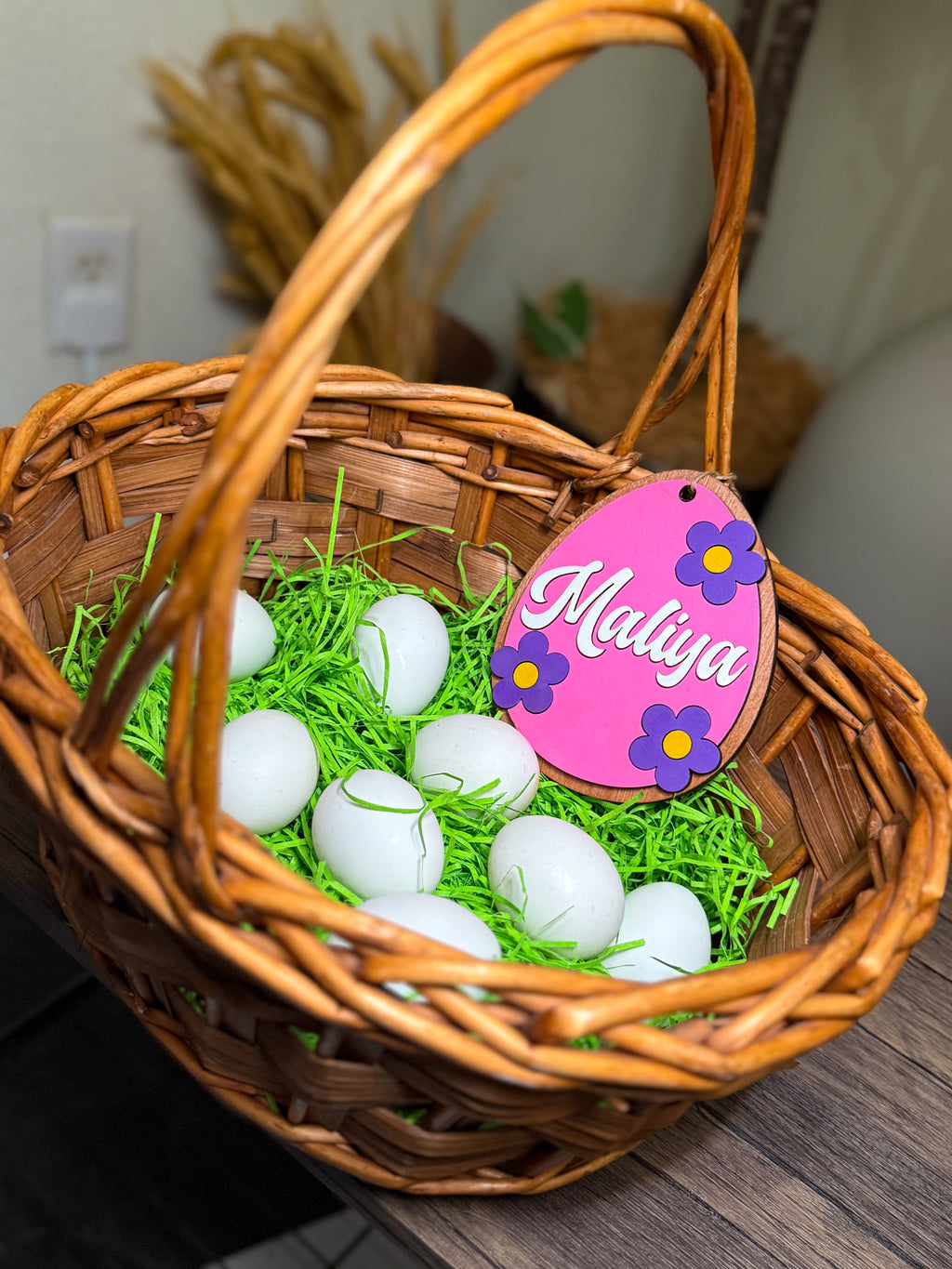 Personalized Easter Basket Name Tags -Egg