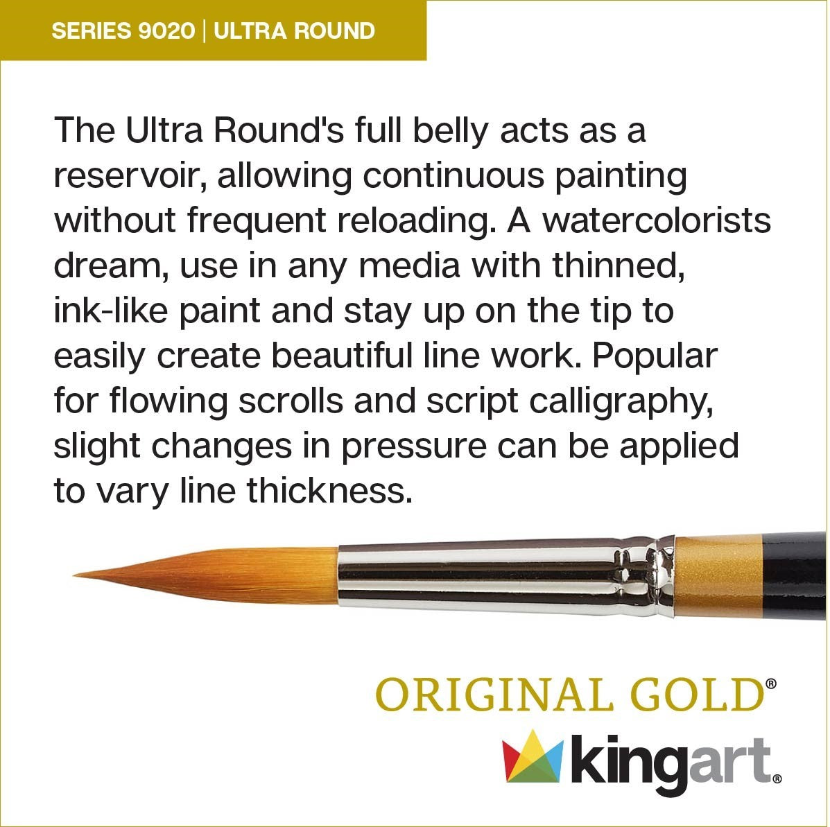 Original Gold® 9020 Ultra Round™ Brushes 8 pc