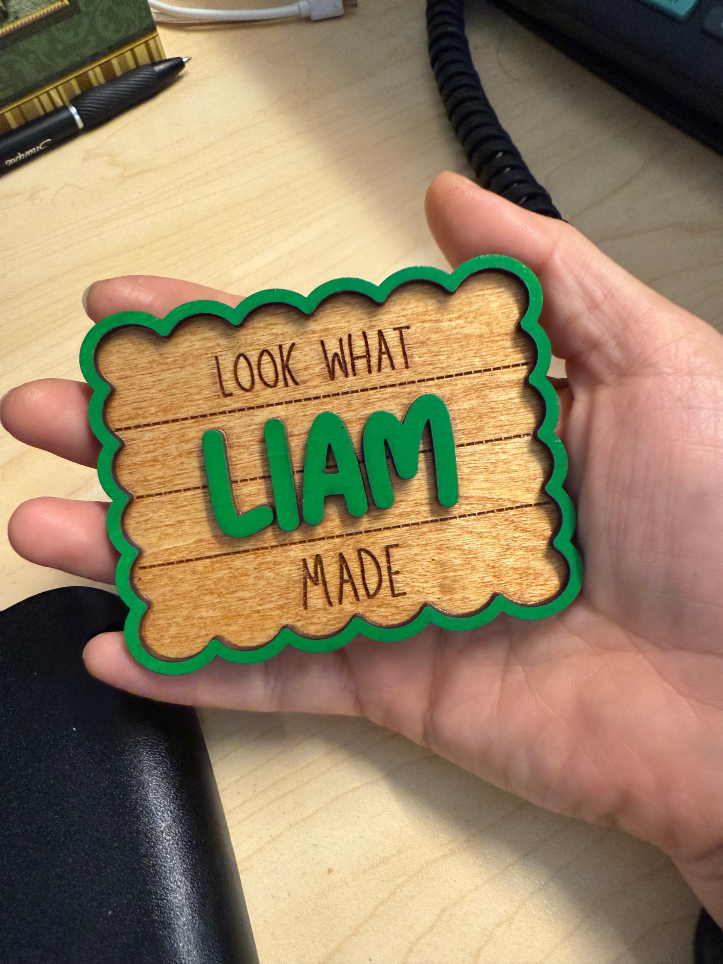 Look What I Made! Personalized Wood Name Magnets