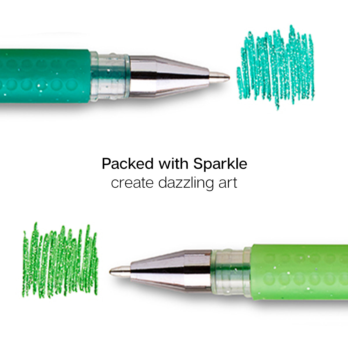 Gel Pens - Comfort Grip - Green Tone - 24 Colors