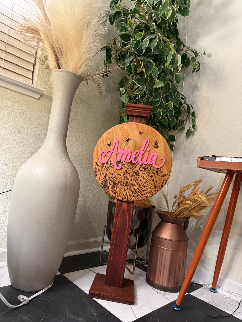 Engraved Name Sign “Amelia”