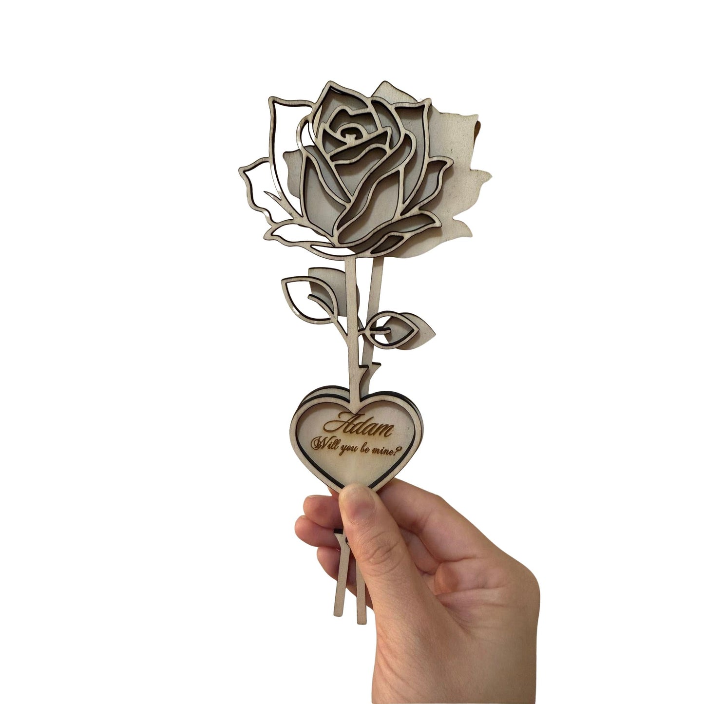Personalized Rose Keepsake