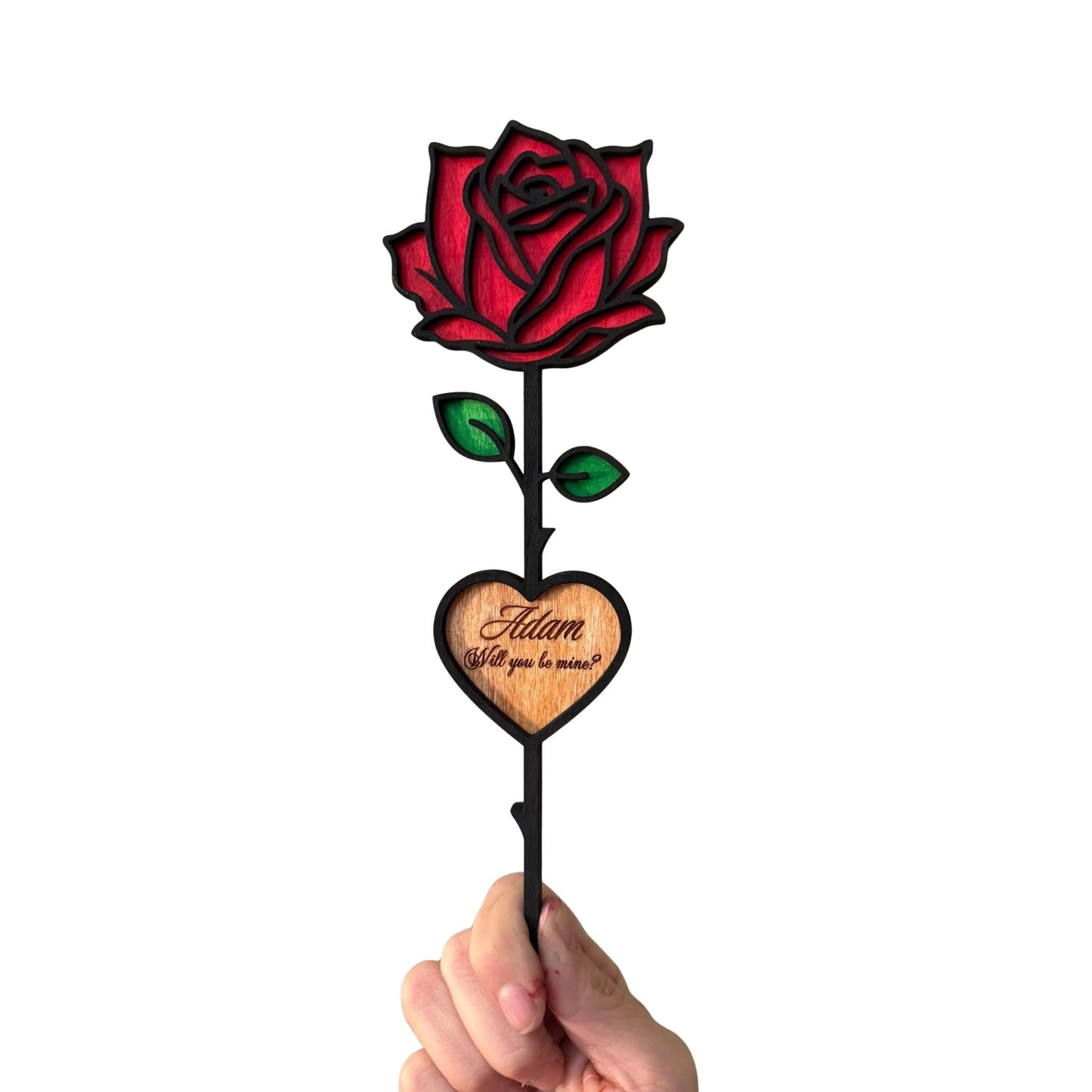 Personalized Rose Keepsake