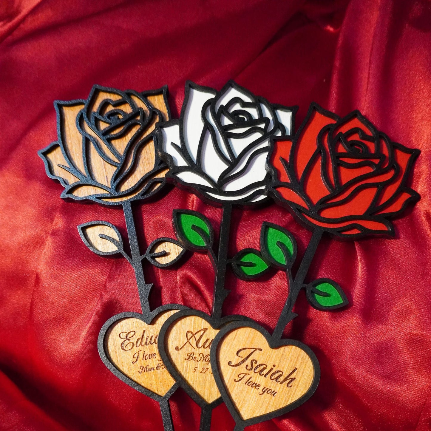 Personalized Rose Keepsake