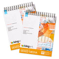 Mixed Media Sketchbook – Top Spiral - 8" x 10" - 2 Pack - 60 Sheets