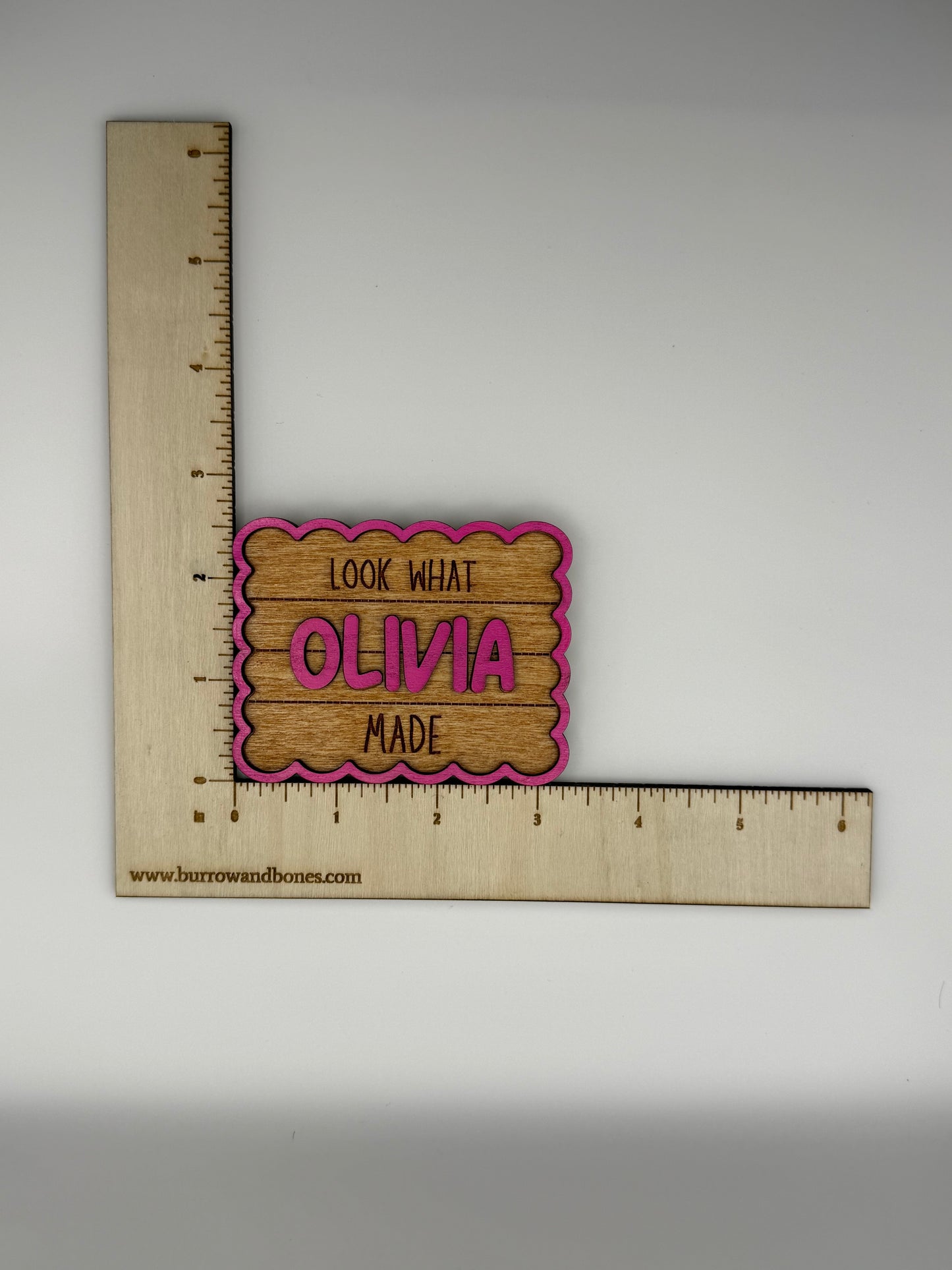 Look What I Made! Personalized Wood Name Magnets