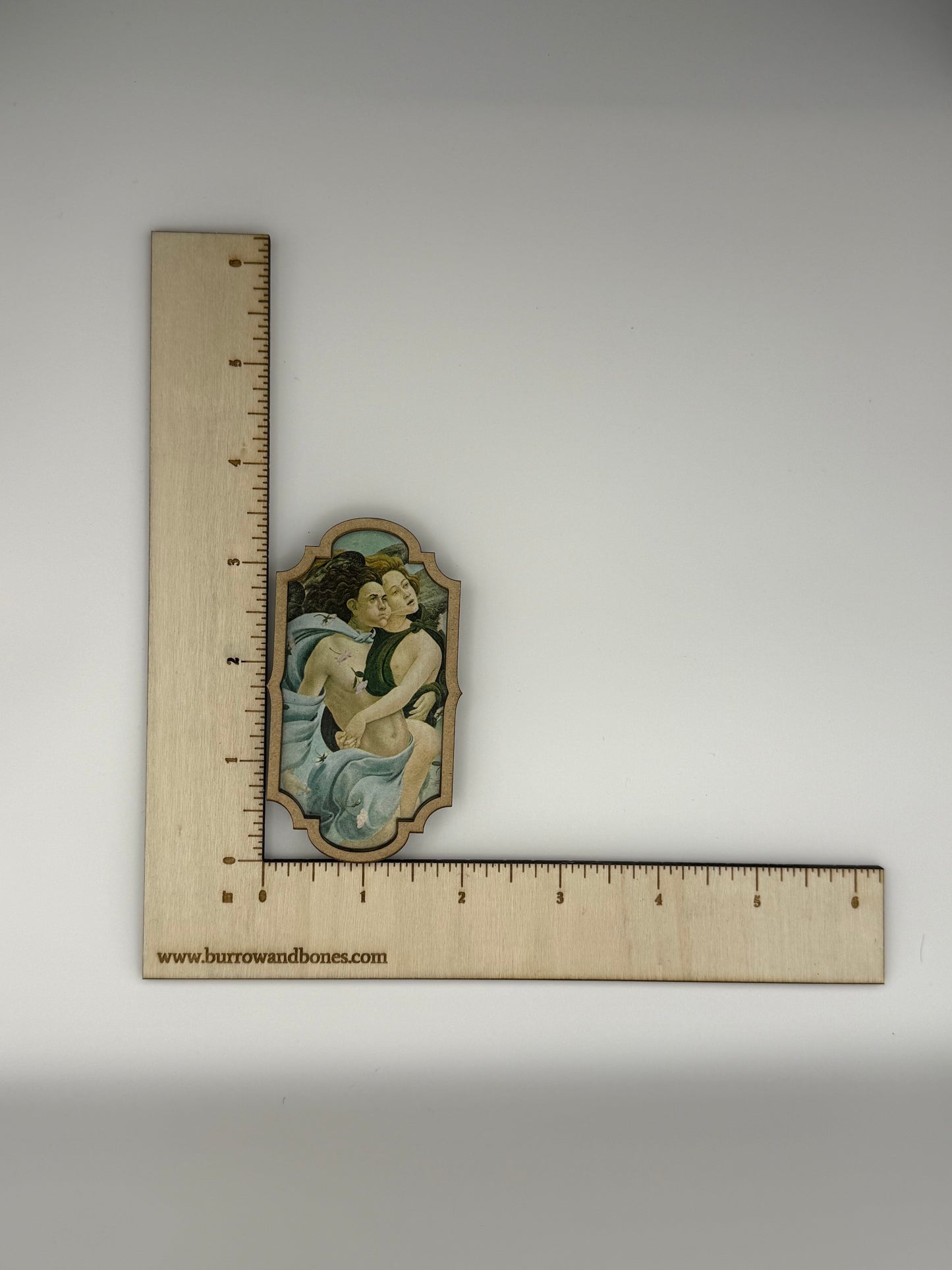 Renaissance Art Wooden Magnet Set of 3