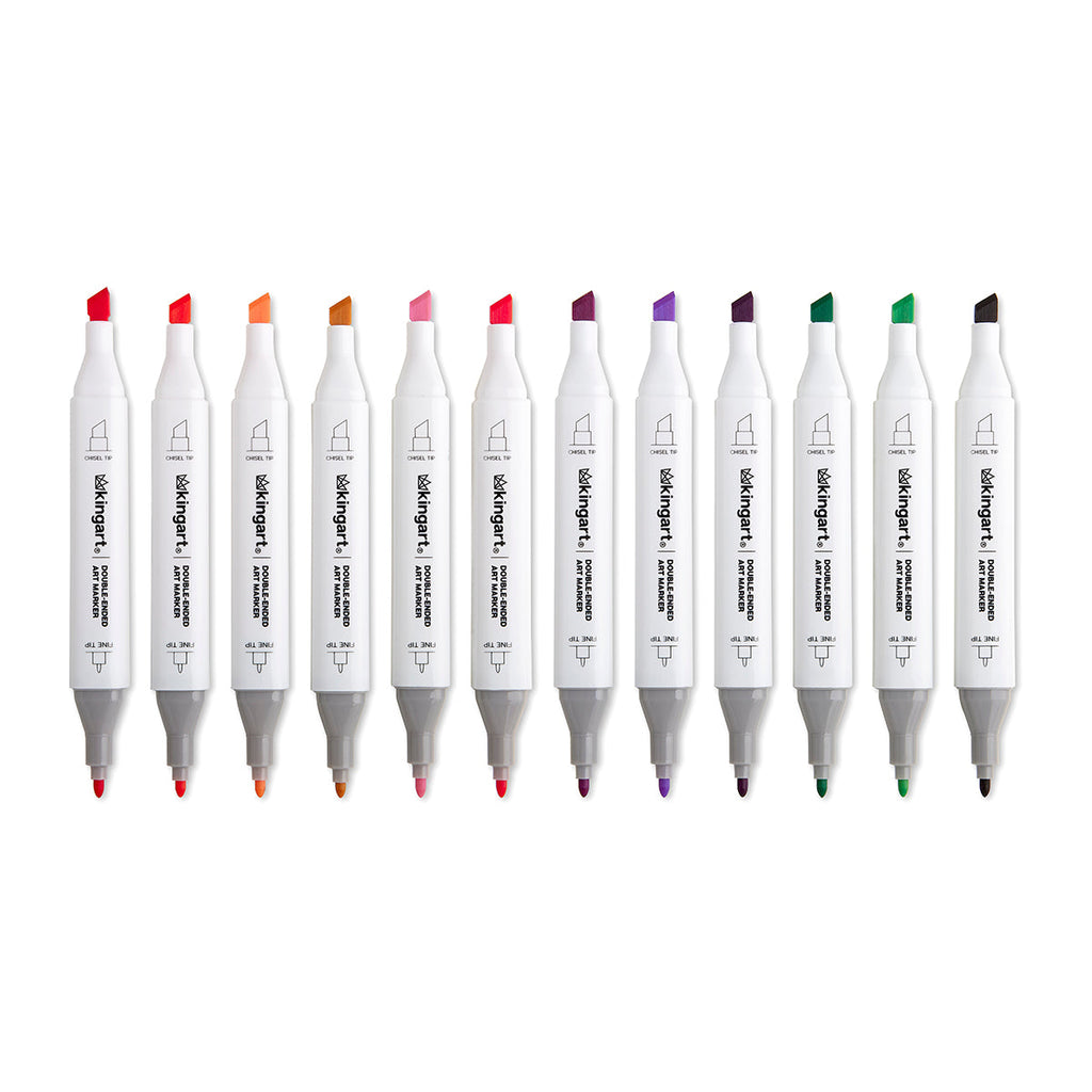 PRO Double-Ended Alcohol Markers - 12 Floral Colors